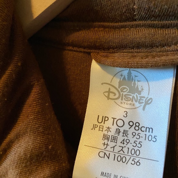 DISNEY limited edition brown Sherpa toddler boys hoodie sweatshirt unisex girls - Picture 2 of 7